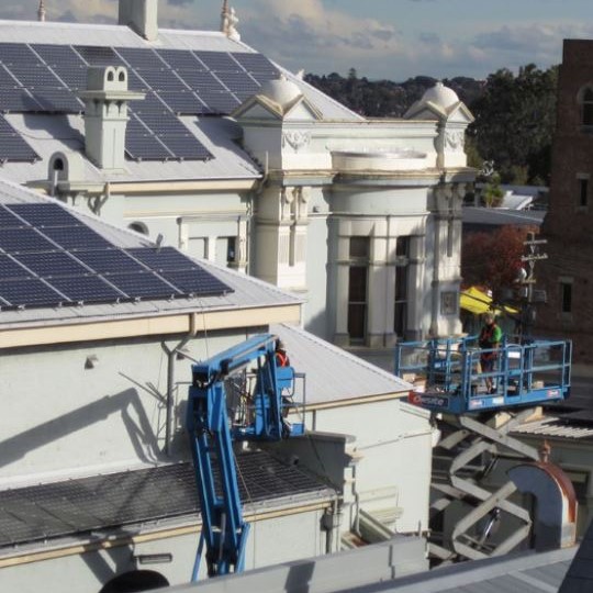 Solar panels on Townhall